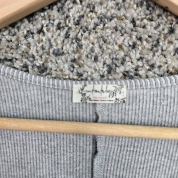 Intimately Free People Top Womens Large Gray Keep It Basic Layering Crop - Picture 6 of 7